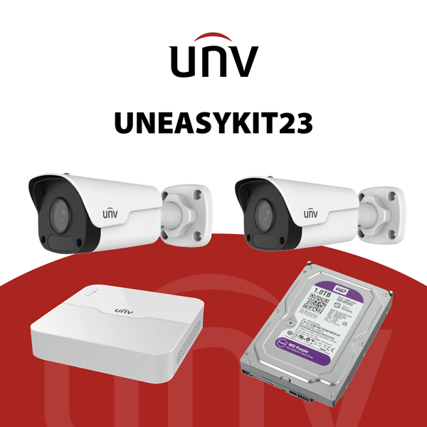 UNEASYKIT23 kit videosorveglianza TVCC IP di UNV