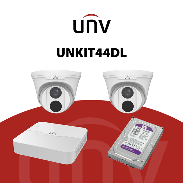 UNKIT44DL Kit IP 4 Megapixel - KIT TVCC - videosorveglianza UNV